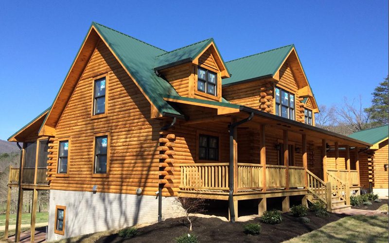 Log home built by Tolbert Contracting